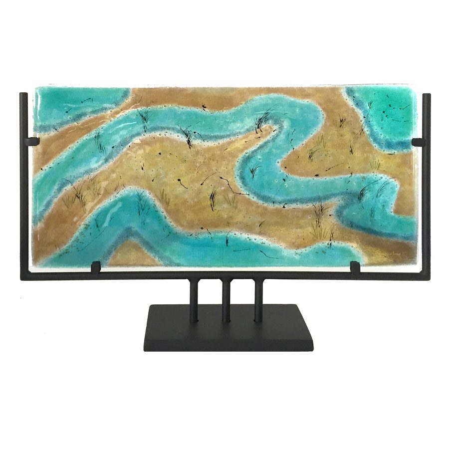 Wetlands Nancy Gong Glass Sculpture