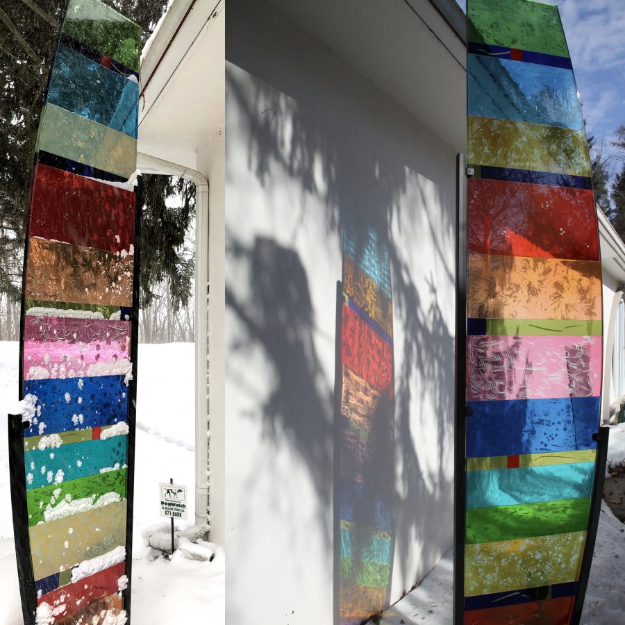 Galaxy Glass Sculpture Nancy Gong Glass Works