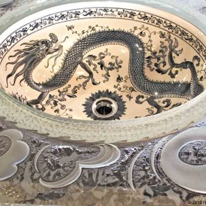 Decorative Glass Sink Nancy Gong Glass Works