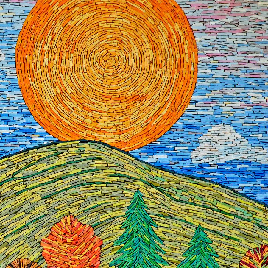 Nancy Gong Mosaic and Etched Glass at Hillside