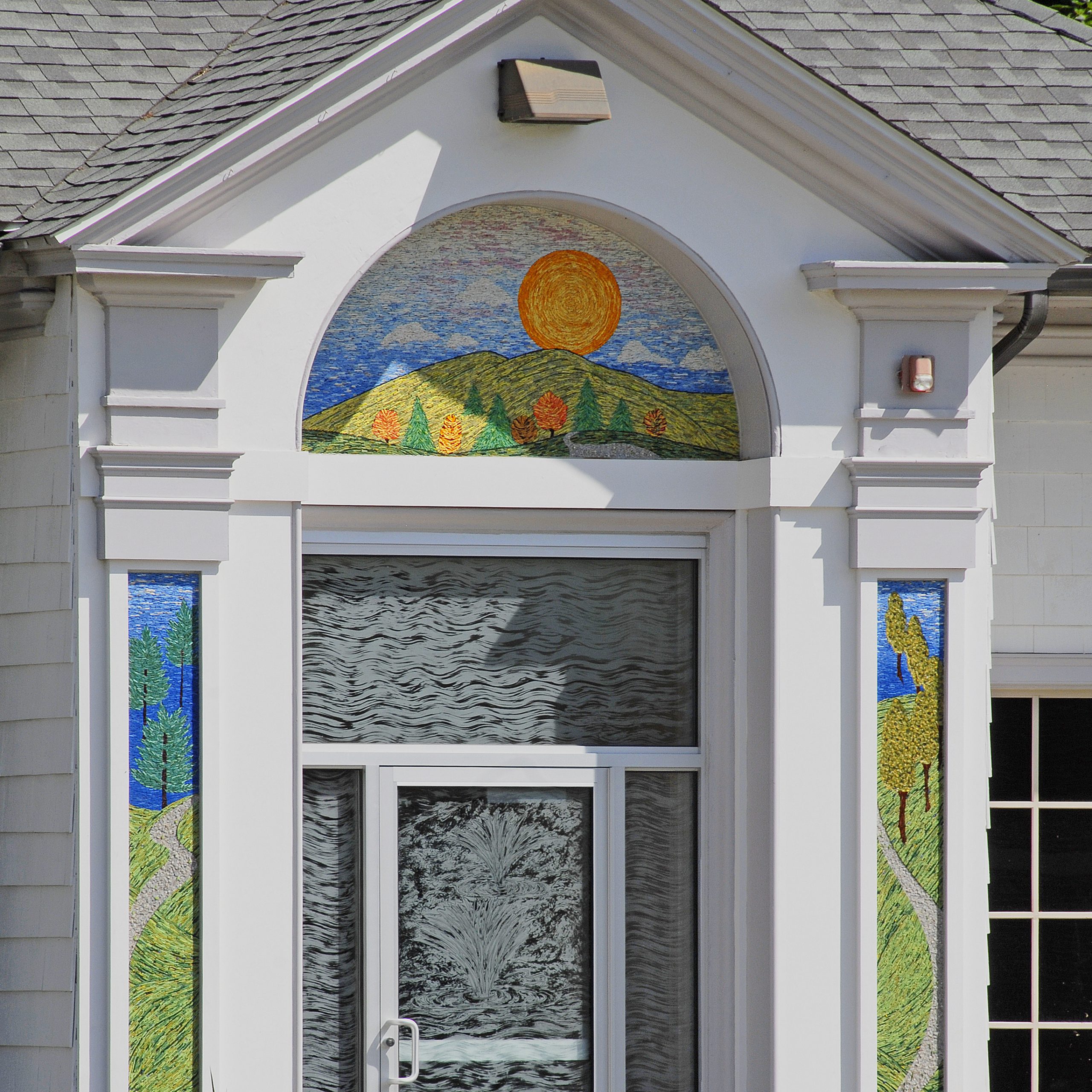 Nancy Gong Mosaic and Etched Glass at Hillside
