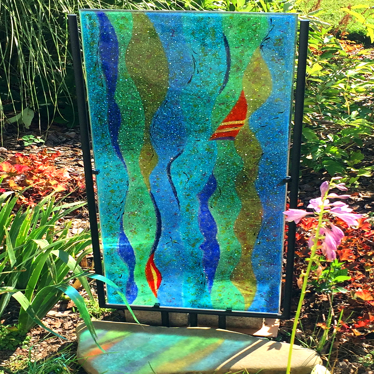 Glass Sculpture In The Garden Nancy Gong