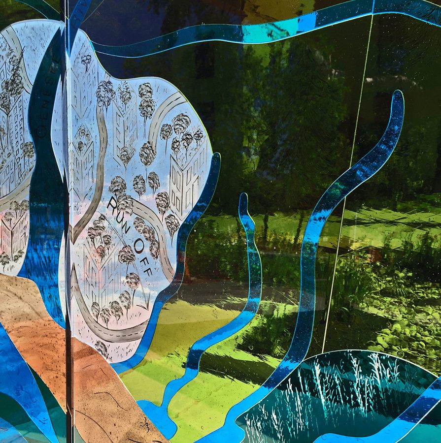 Genesee River Watershed Rochester Museum and Science Center Nancy Gong Glass Works