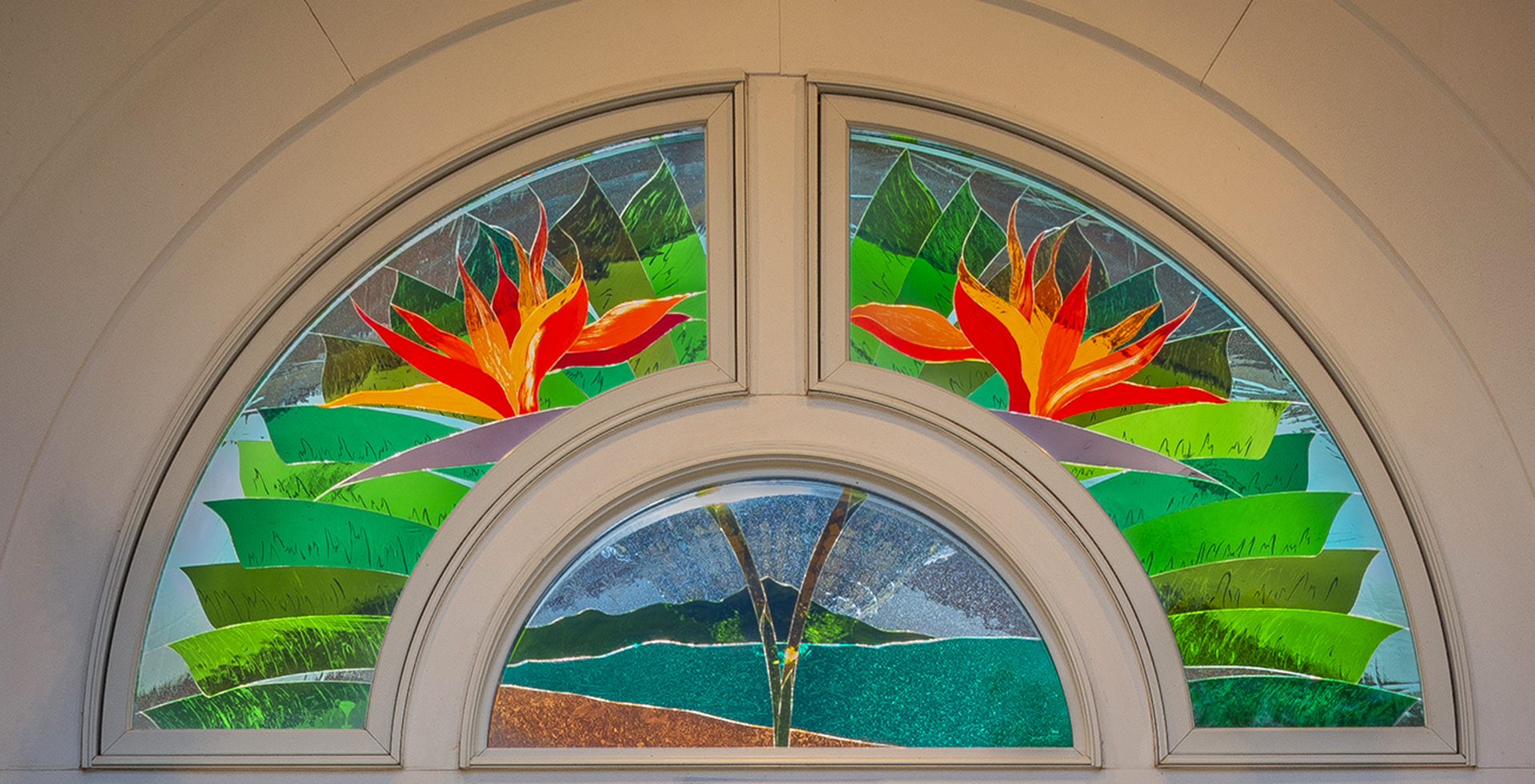 Nancy Gong Architectural Art Glass Paradise